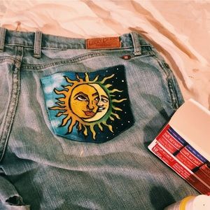Lucky Brand Hand Painted Jeans